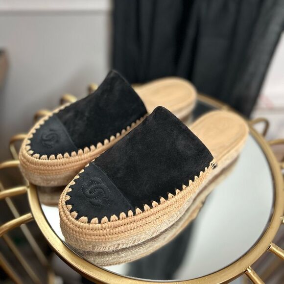 Chanel Espadrille Raffia Mules - Picture 1 of 7
